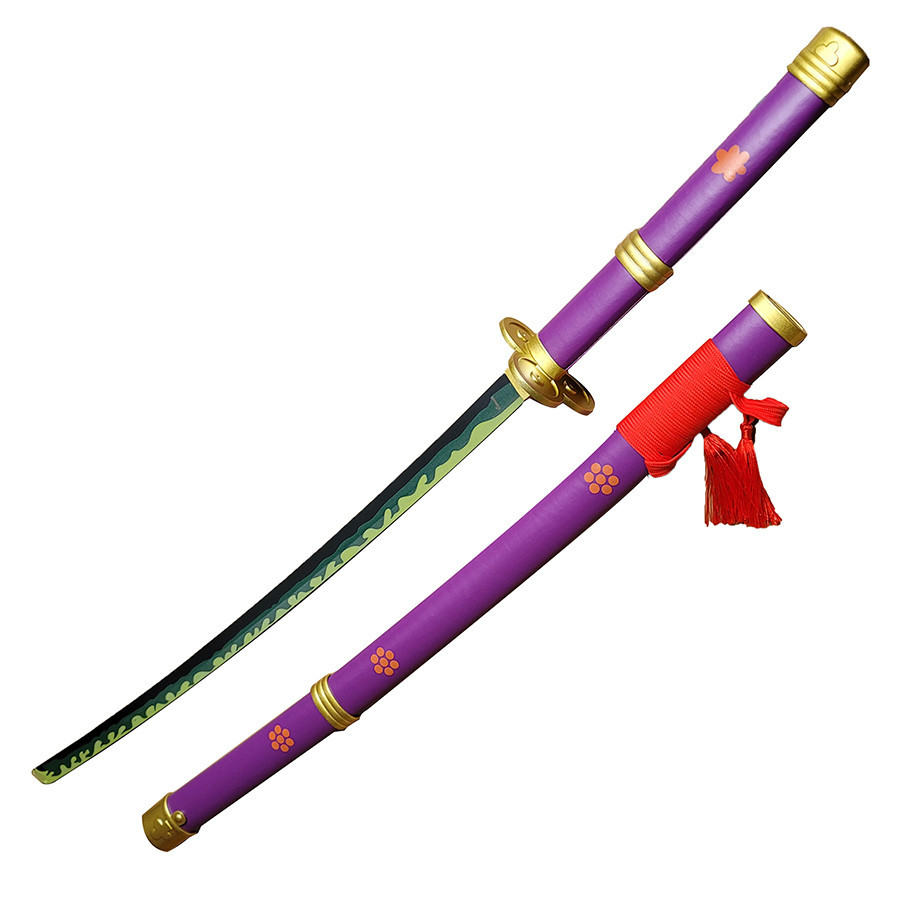 Decorative katana lilac Enma from One Piece, wood and leatherette saya