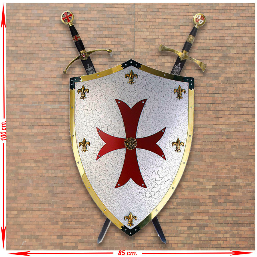 Panoply Shield Knights Templar with Swords