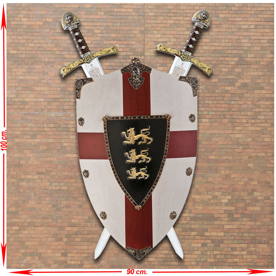 Richard the Lionheart Panoply Deluxe with Shield and Swords