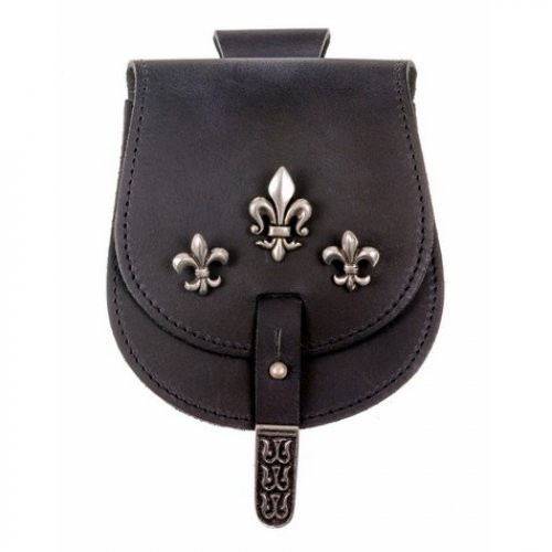 Medieval fleur de lis waist bag (16x13 cm.)