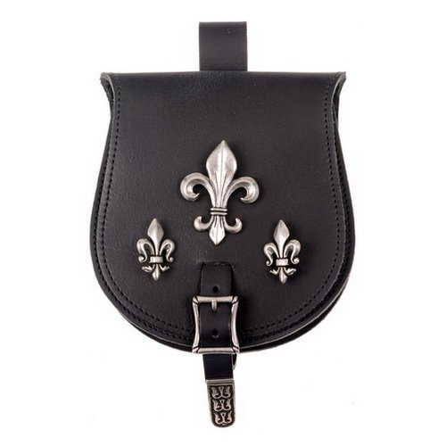 Medieval fleur de lis waist bag (21x15.5 cm.)