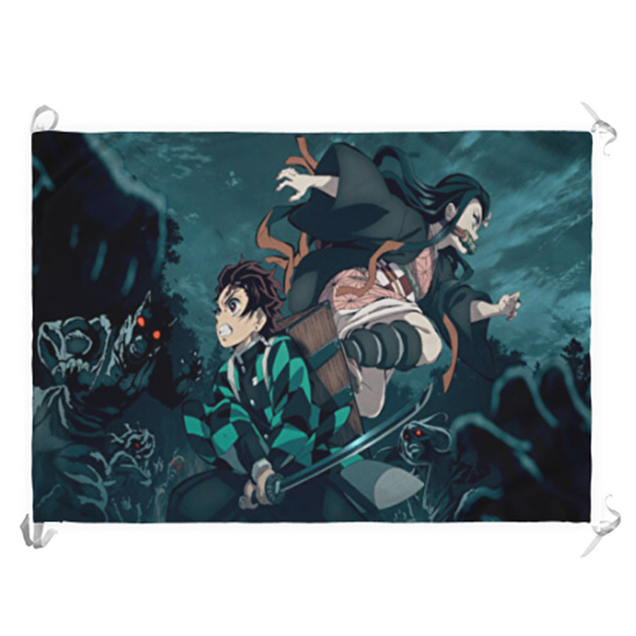 Banner-Flag Demon Slayer of Tanjiro and Nezuko (70x100 cms.)