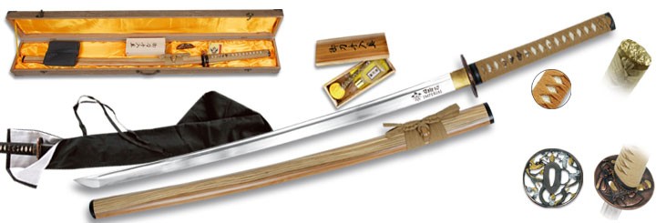 Carbon Steel Katana with case and box