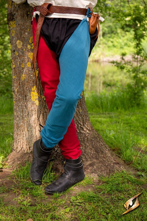 Vintage Misty Blue Cotton Leggings