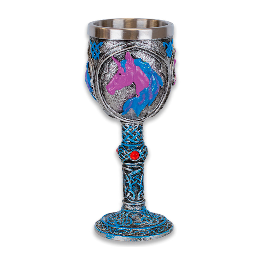 Unicorn resin cup for collectors, 18 cm.