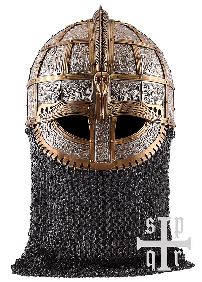 Decorated Viking helmet Valsgärde, Sweden S. VII