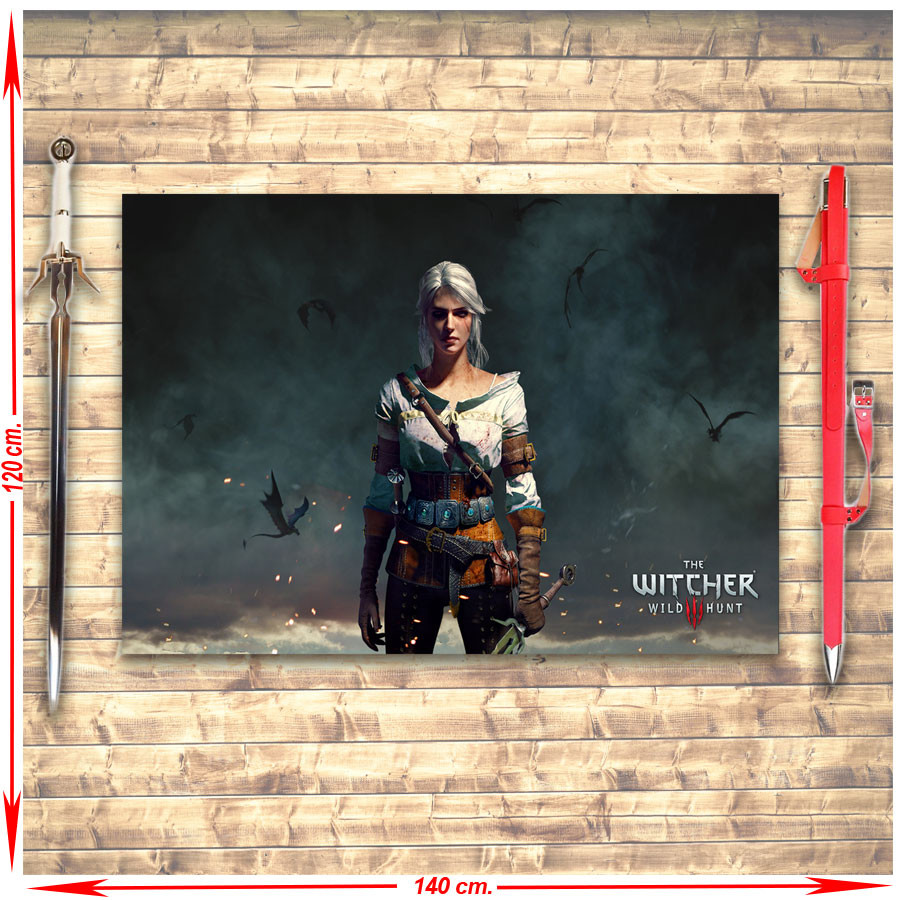 The Witcher Wild Hunt III Ciri Banner and Sword Pack