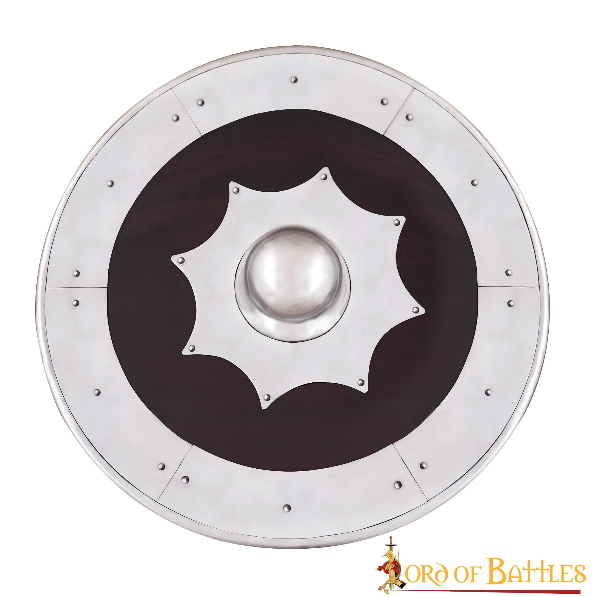 Viking shield in wood and steel