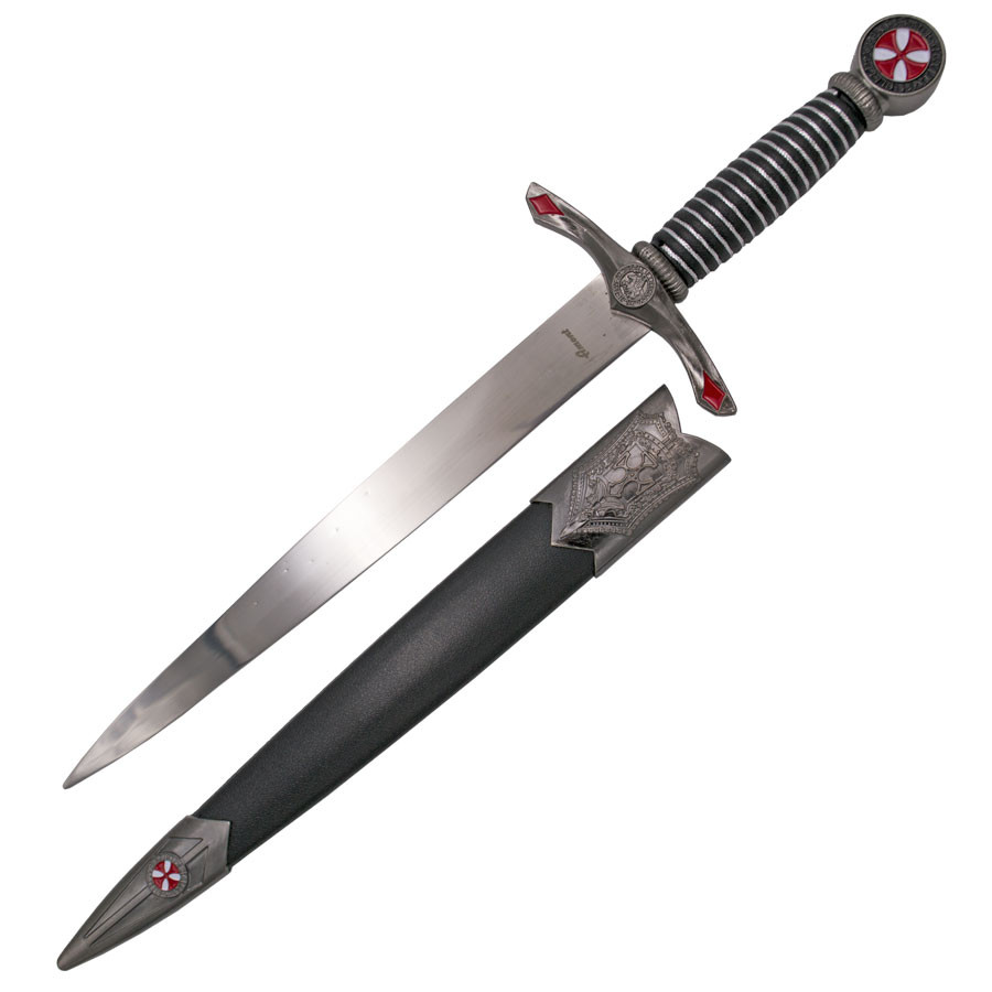 Black Templar medieval dagger guard seal