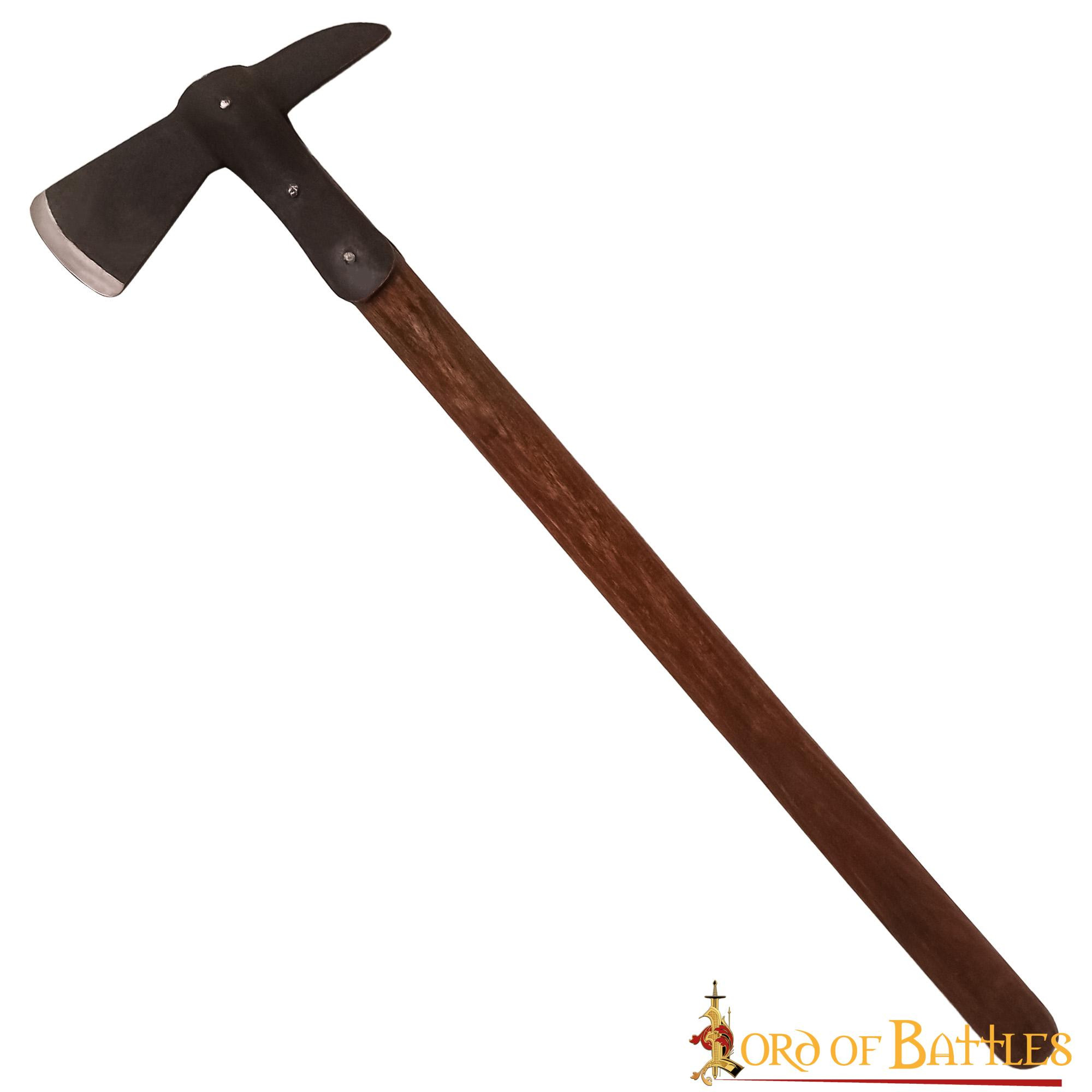 Pirate boarding ax with carbon steel head
