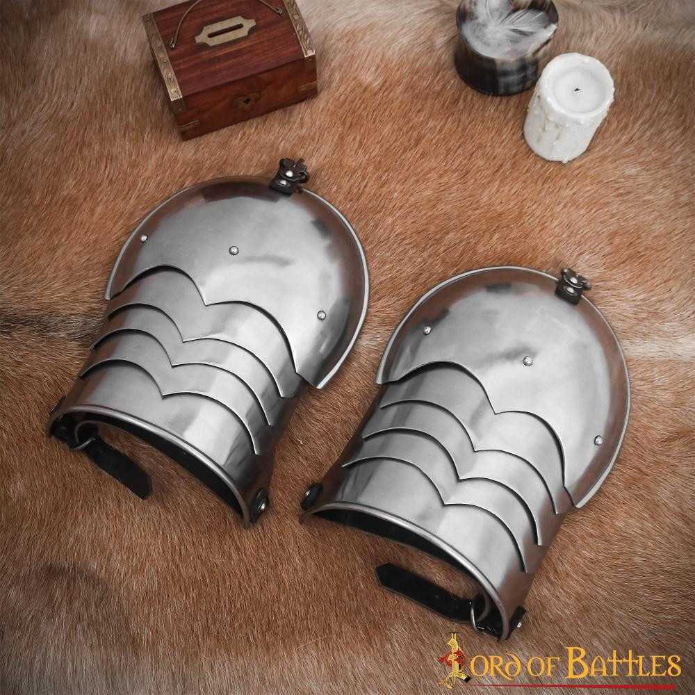 Functional medieval knight shoulder pads