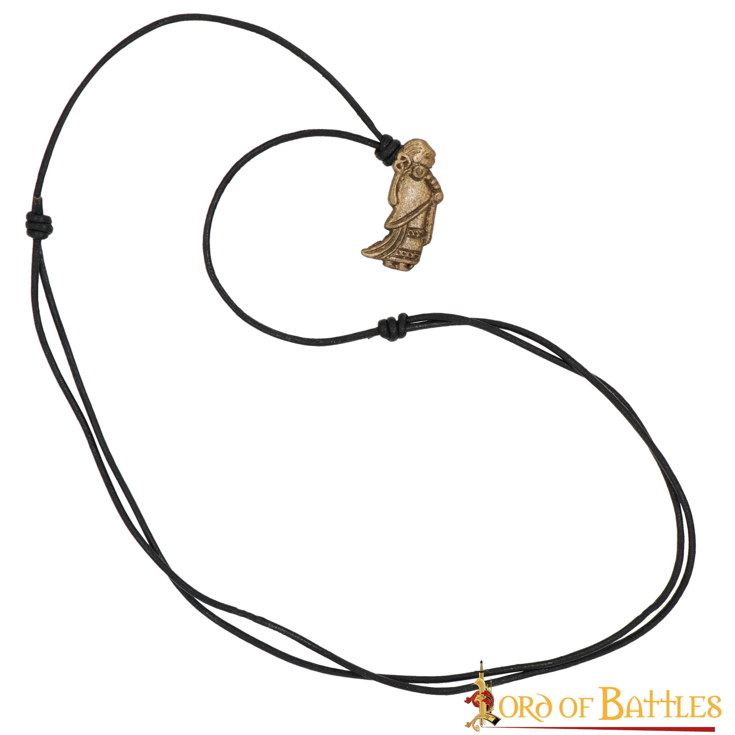 Viking brass Valkyrie pendant