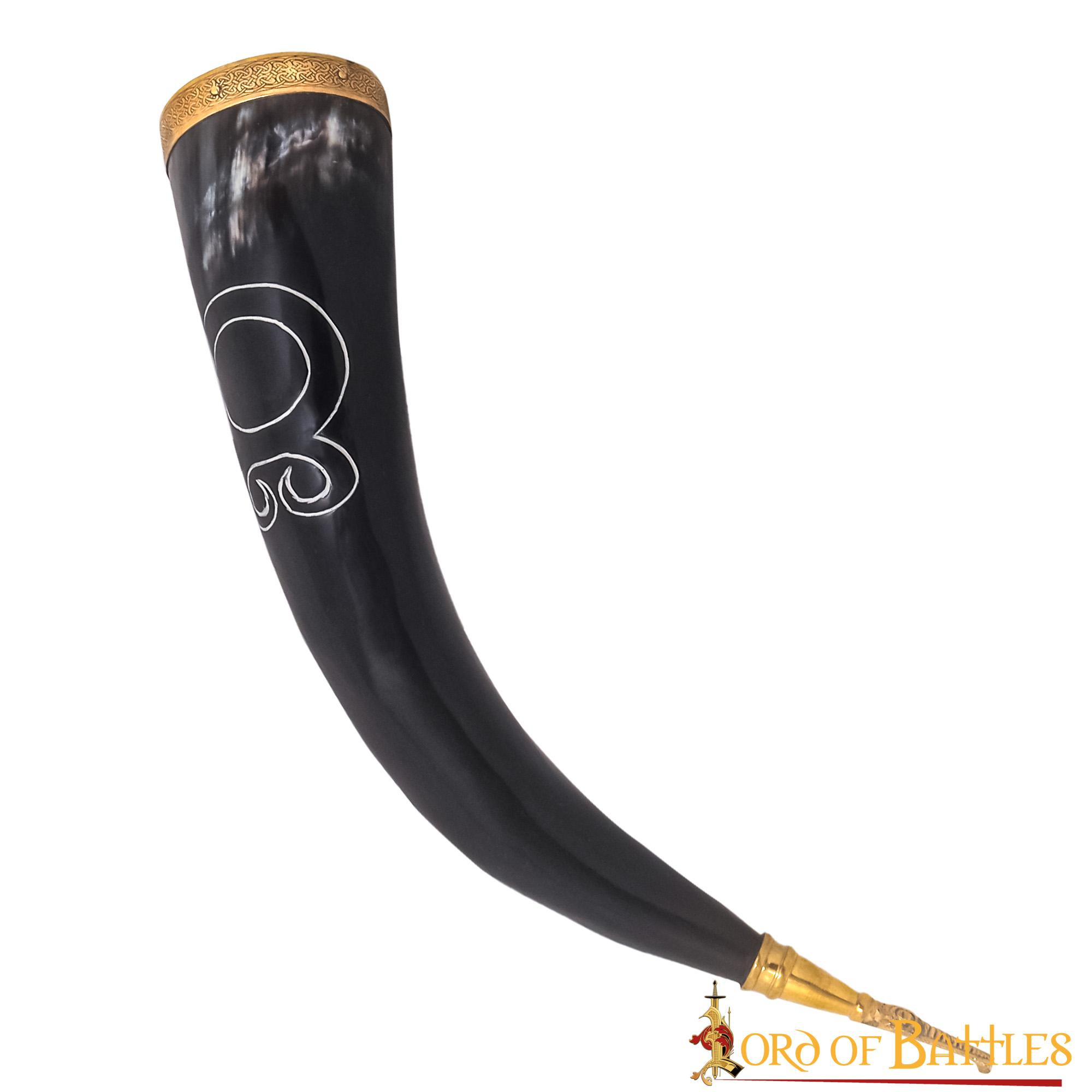 Viking drinking horn Cross Troll model