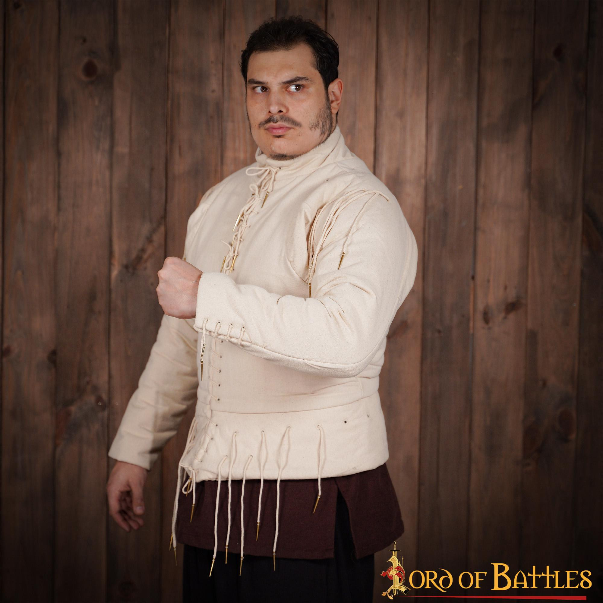 Ecru functional vest s. XV, with laces