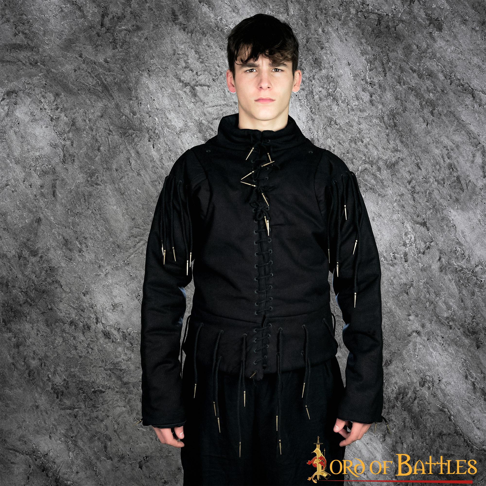 Functional black vest s. XV, with laces