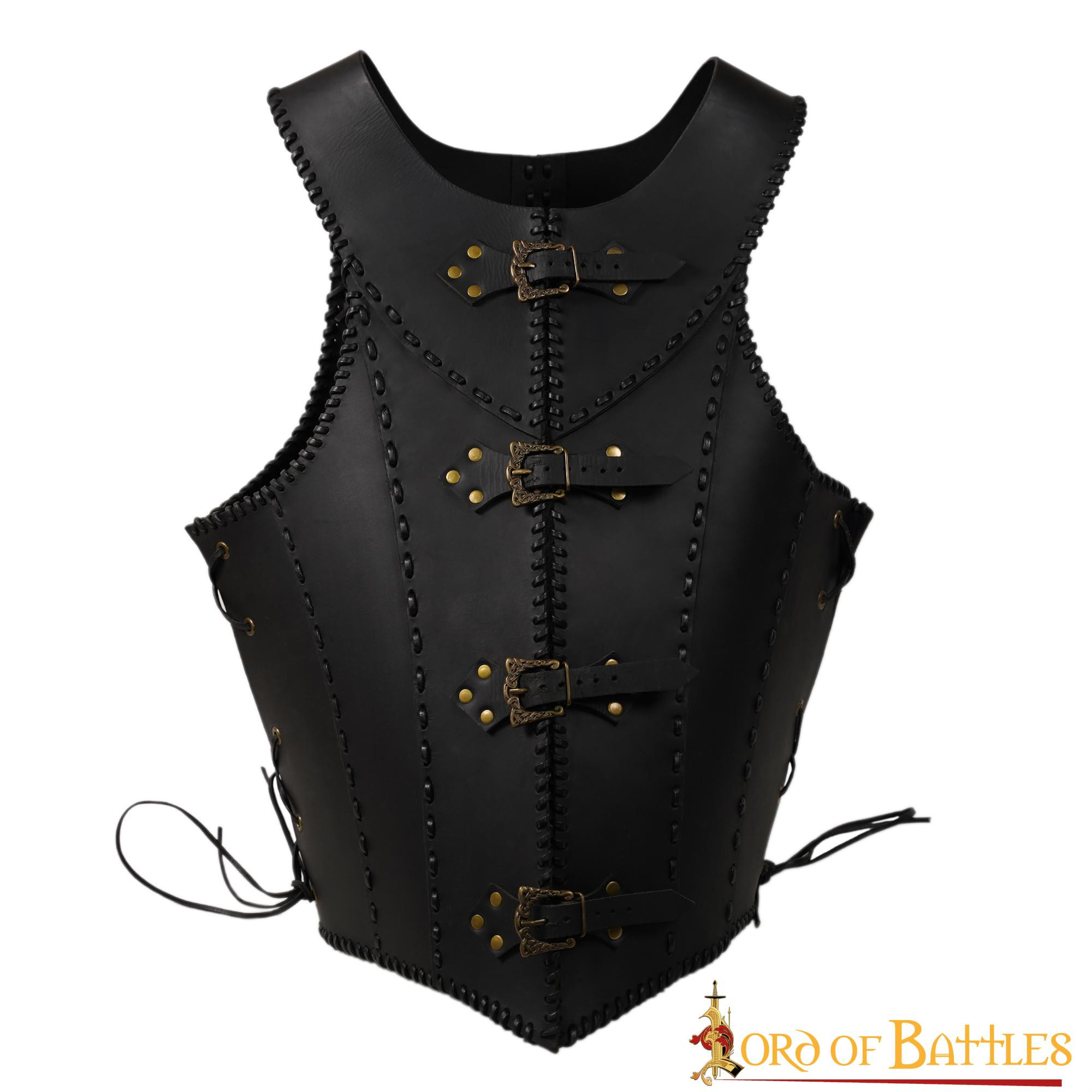 Black leather corset Dama Guerrera