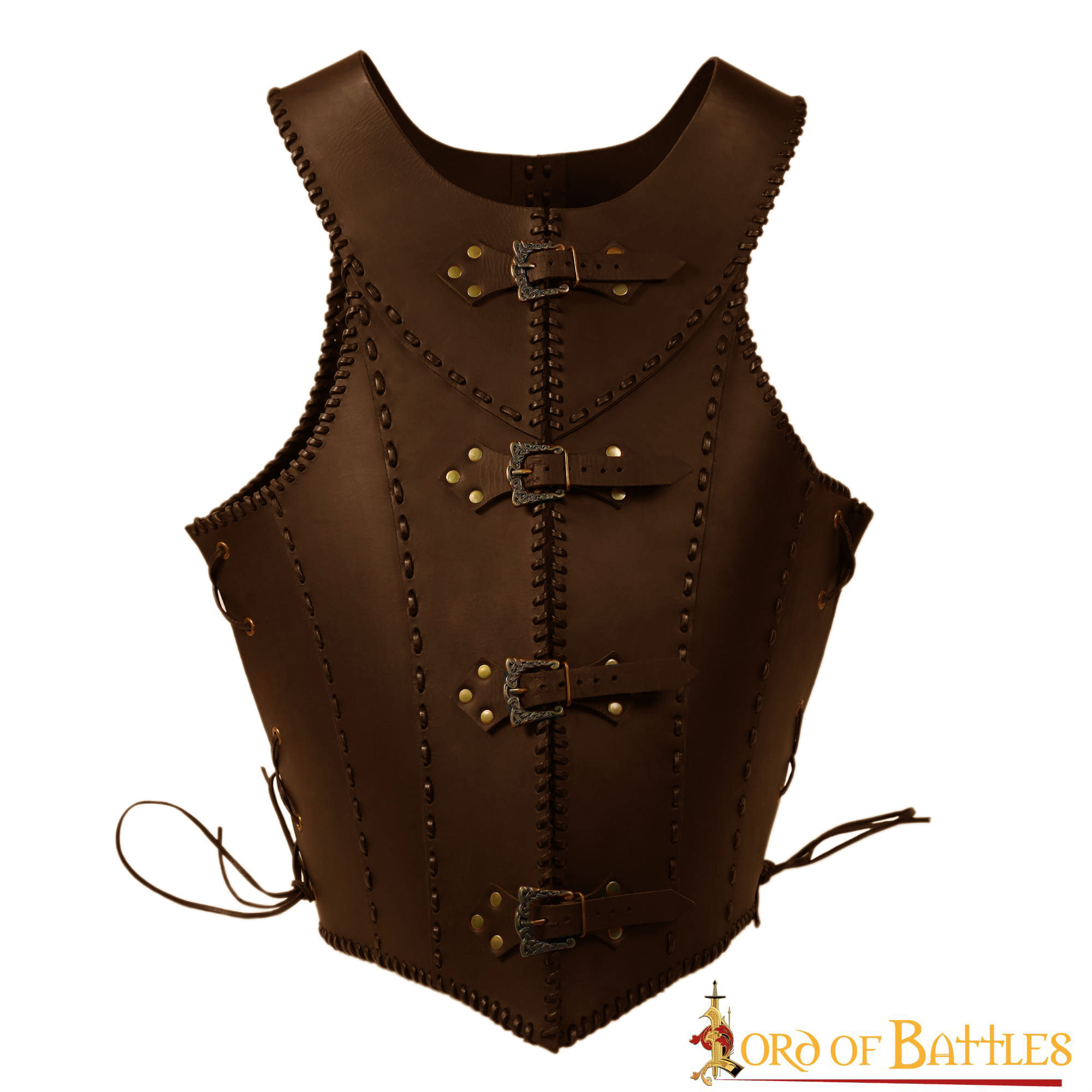Brown leather corset Dama Guerrera