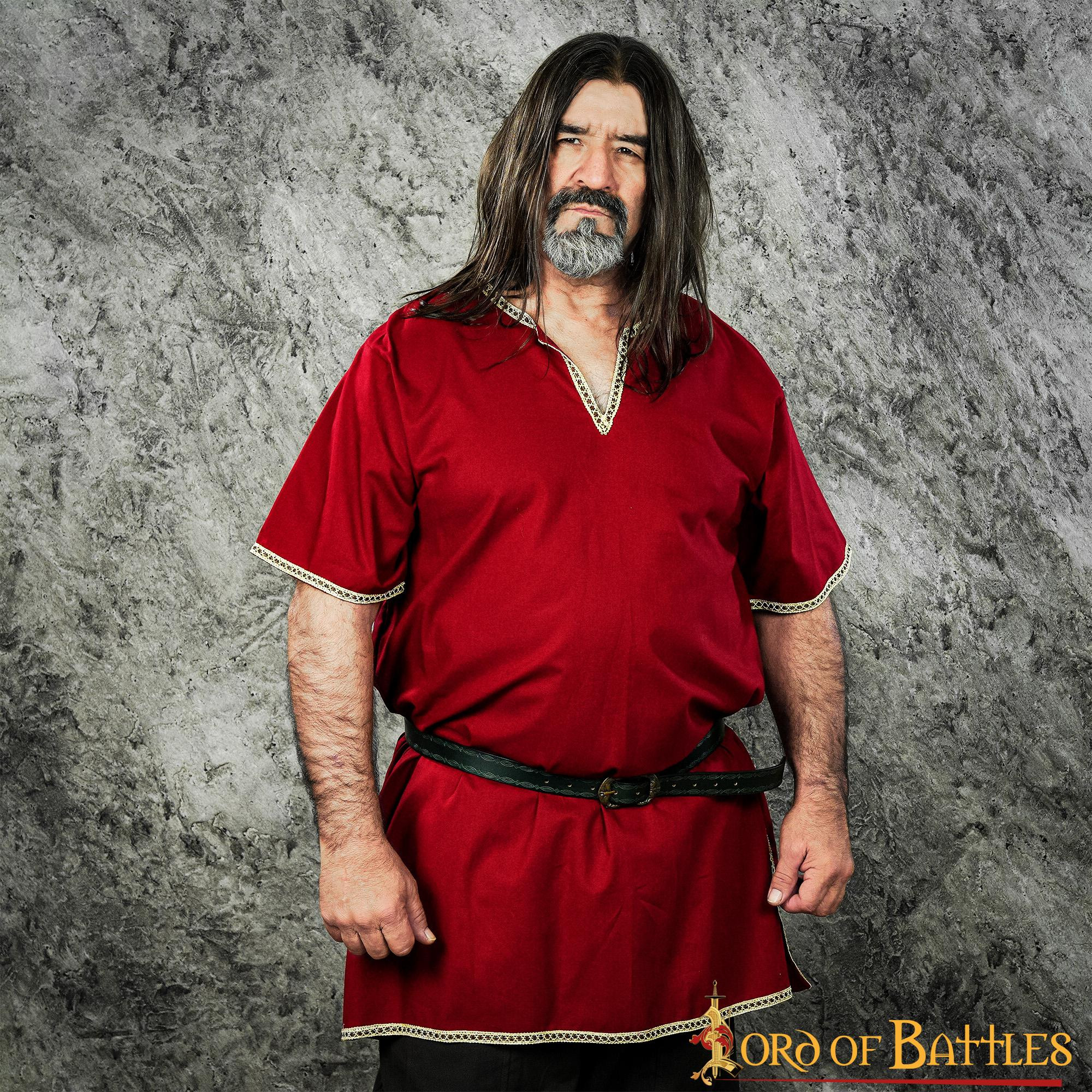 Viking Balder tunic short sleeve - Garnet