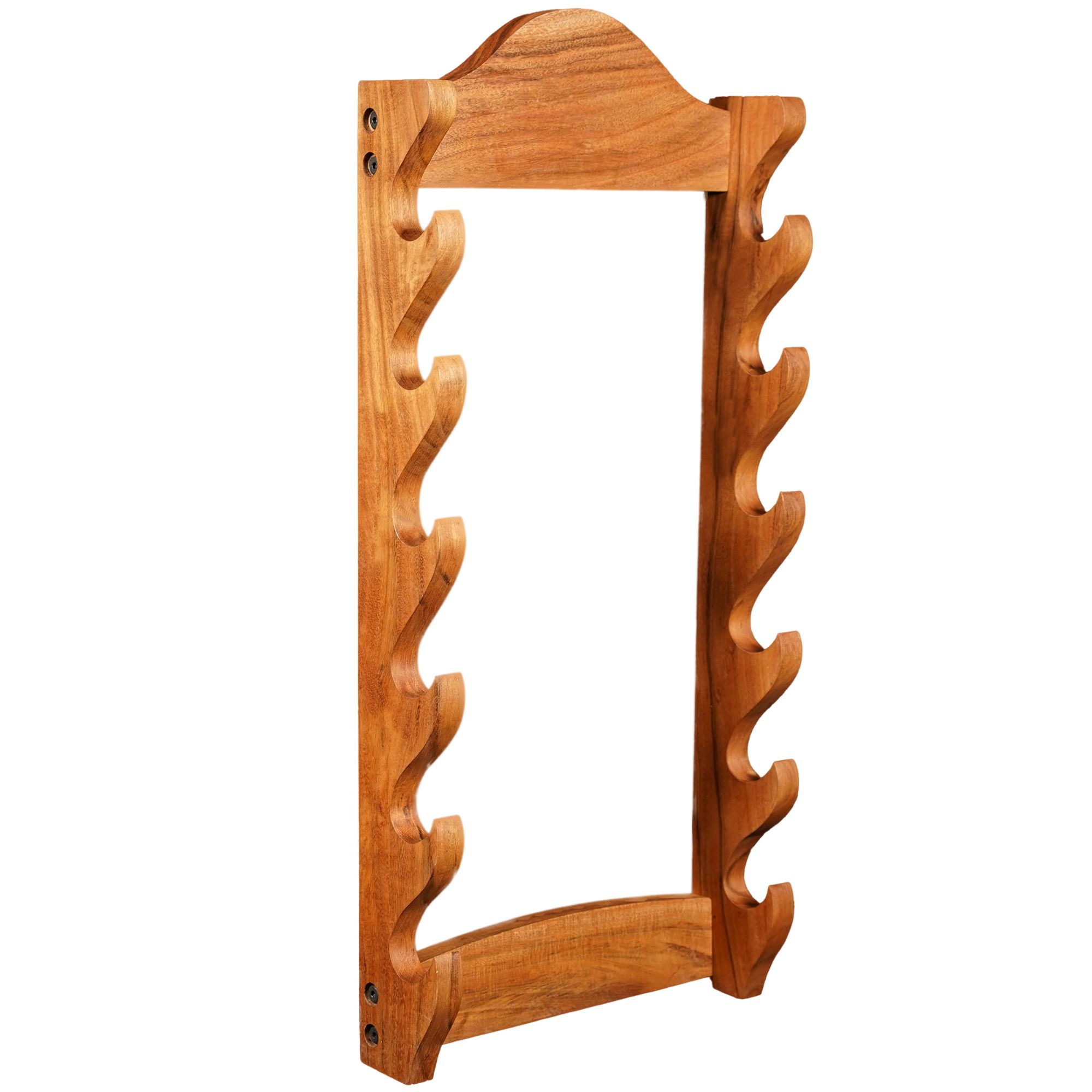 Wooden wall mount to hang up to 6 swords