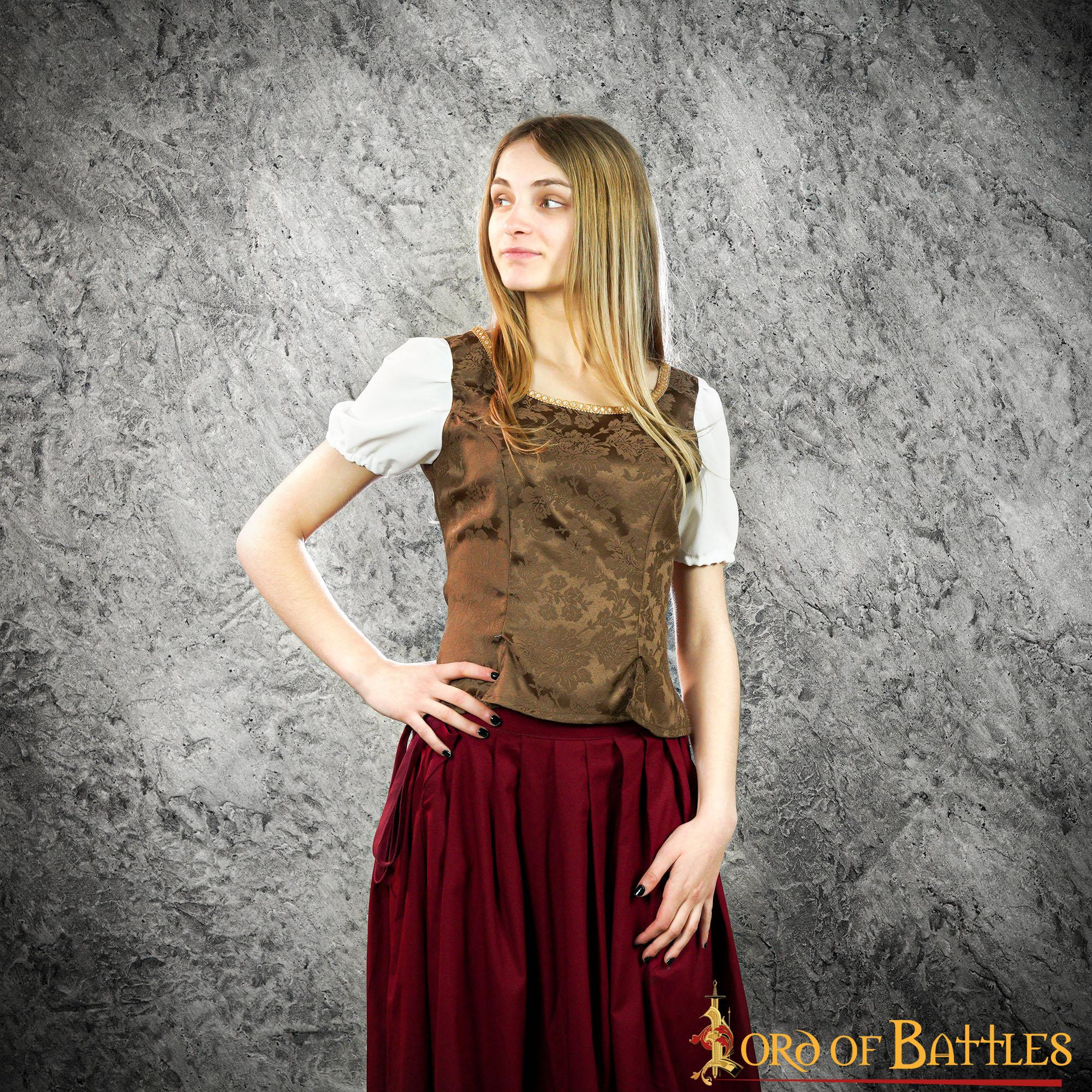 Medieval and Renaissance Goye Bodice - Brown