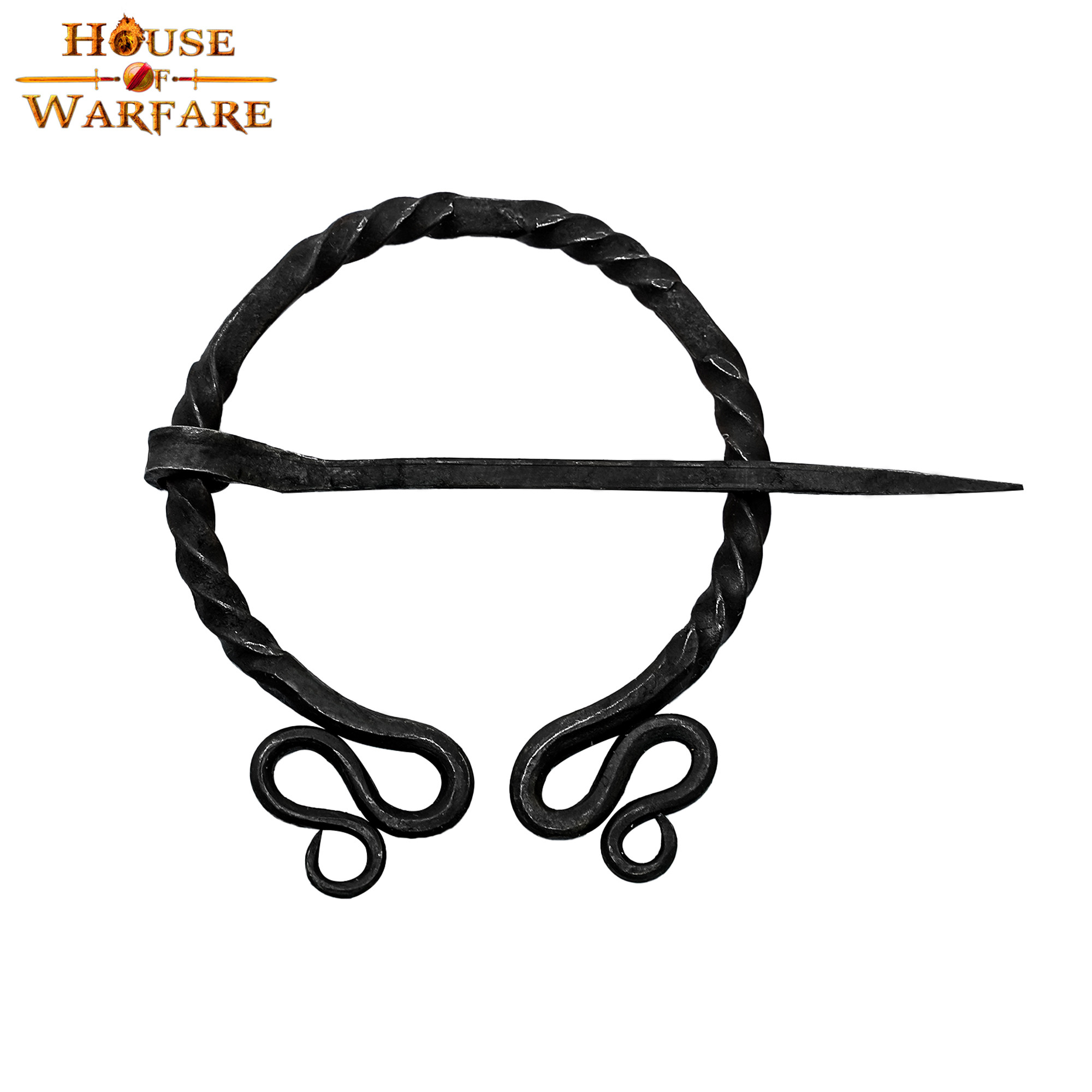 Elf historical fibula forged by hand (11x6.5 cm.)