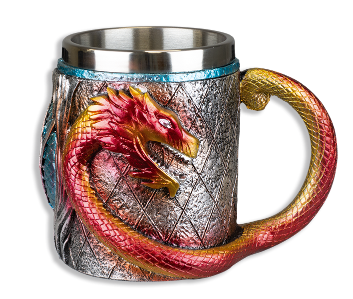 Medieval dragons mug (11.3x10.8 cm.)