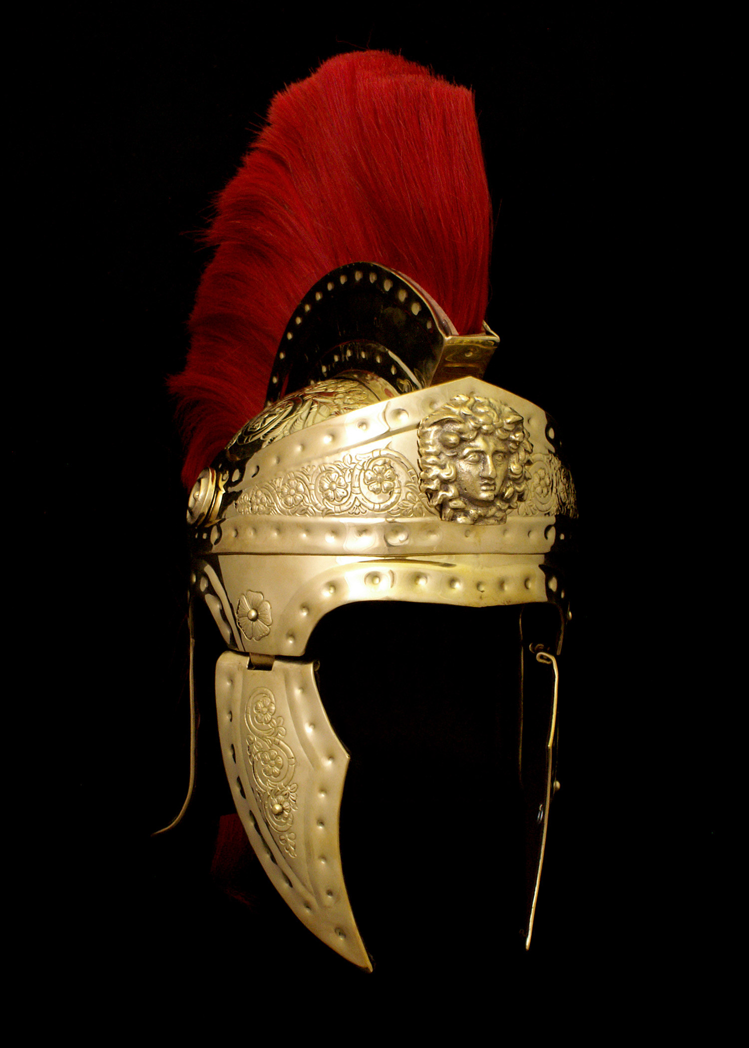 Praetorian guard helmet, brass