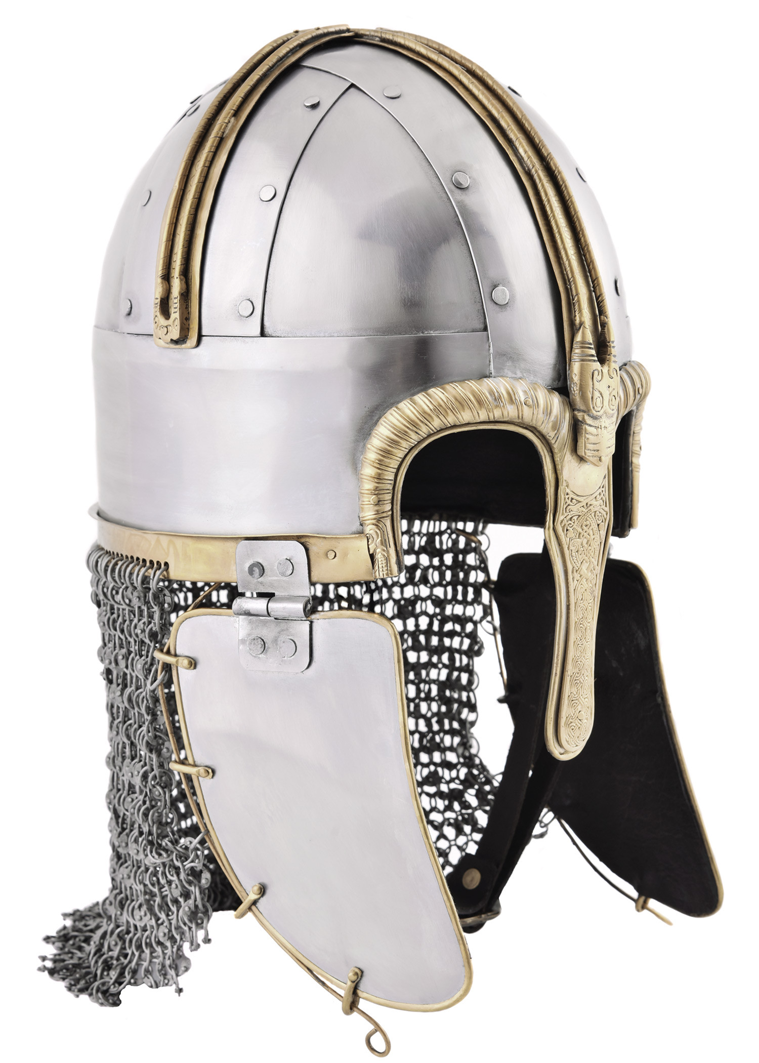 Coppergate Helmet, with Riveted Hangman, 1.6mm Steel
