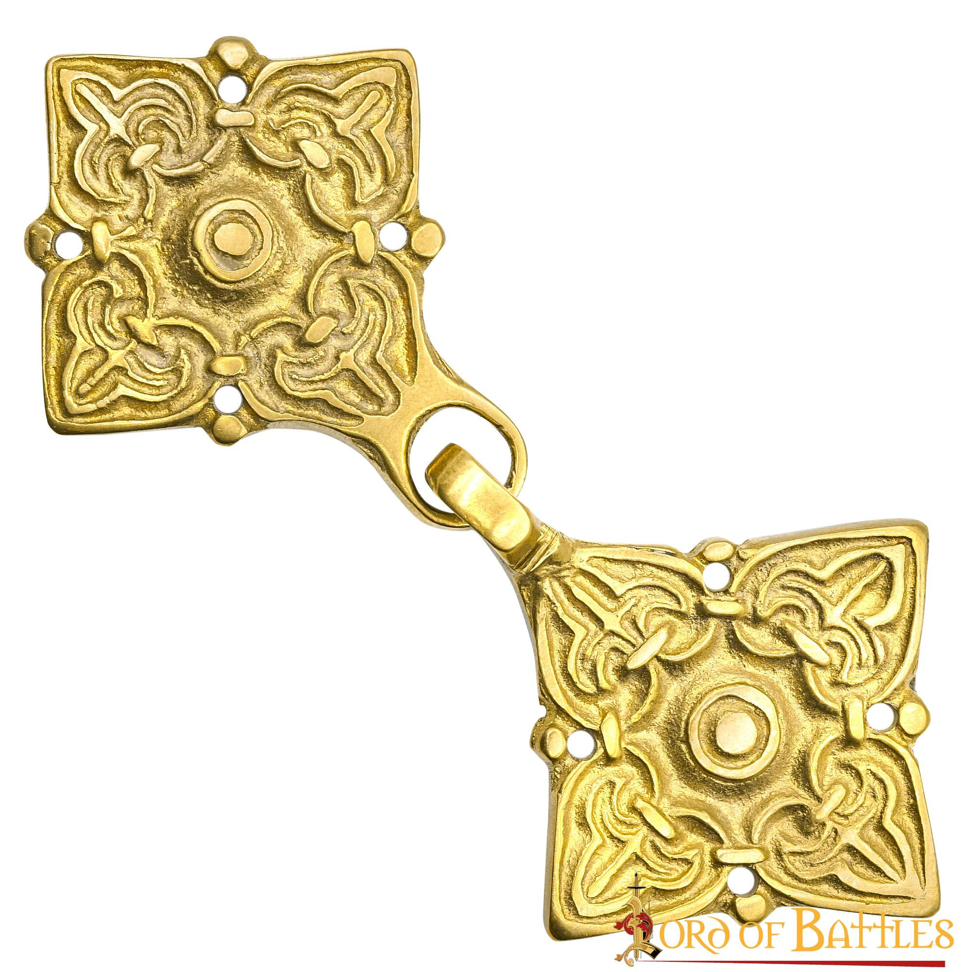 Brass-plated Gulbische cloak clasp, 10th century