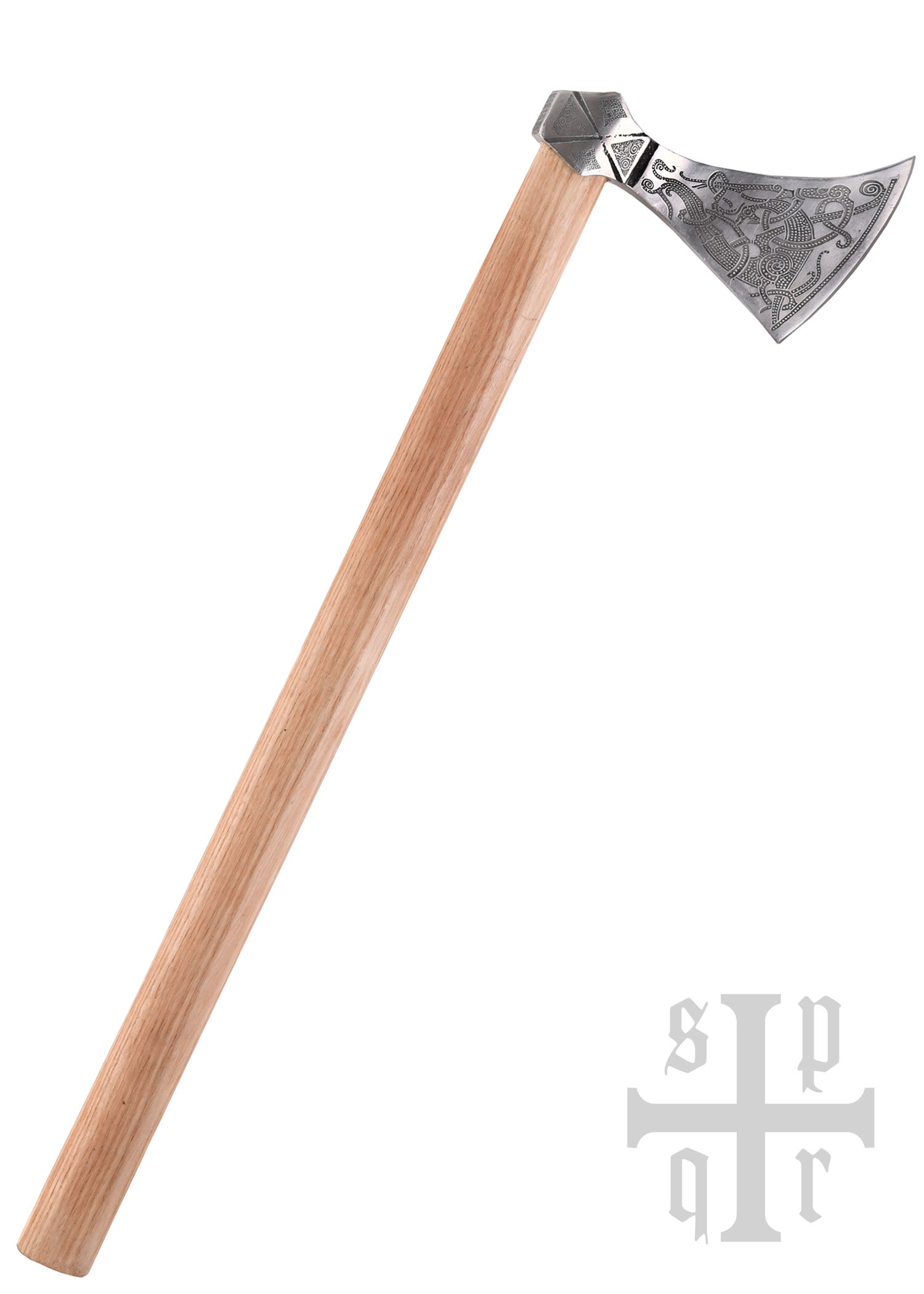 Viking Mammen ax with engravings, 60 cm.