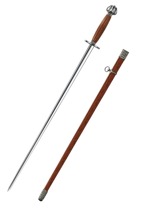 Chinese Sword Breaker with case (97.2 cm.)