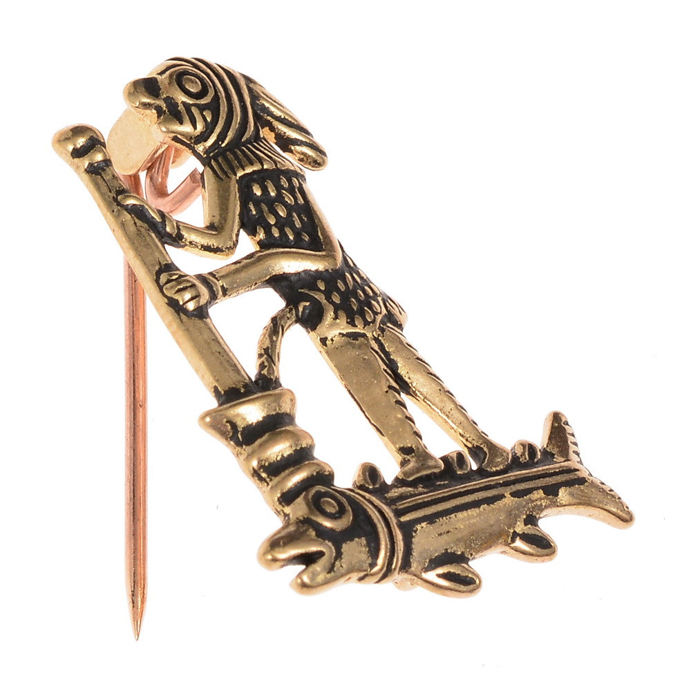 Pilgrim Doctor Monkey brooch in bronze