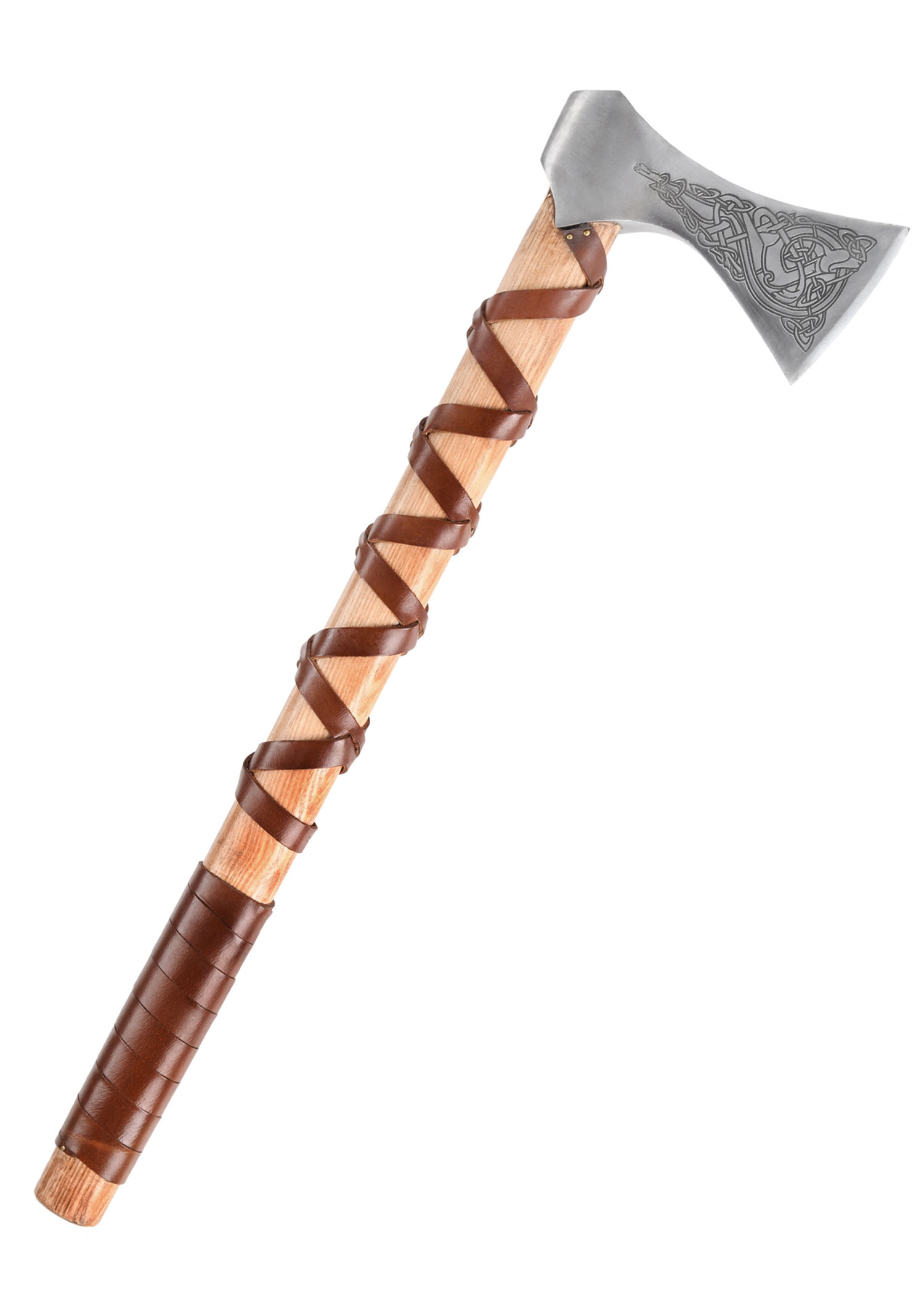 Norwegian cast steel ax with engravings (Type K)