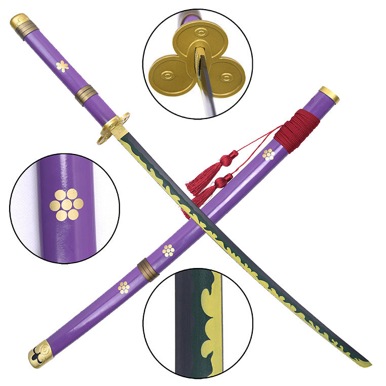 Lilac decorative katana Enma from Zoro, One Piece (97 cm.)