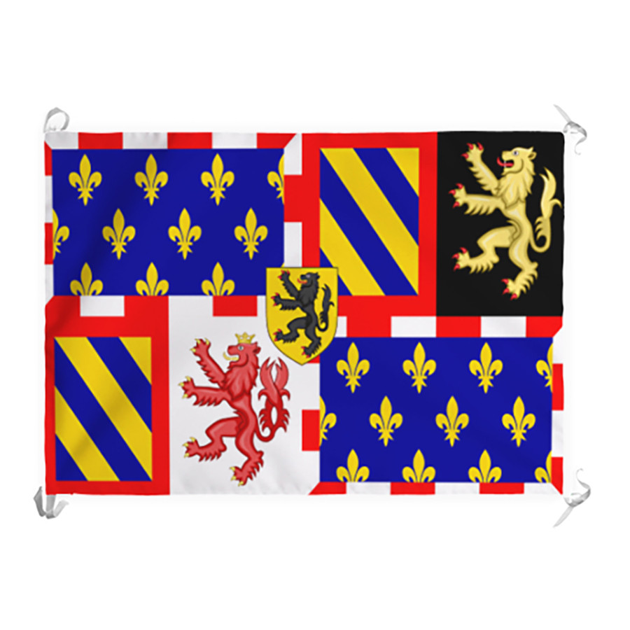 Burgundy Quartered Medieval Banner (70x100 cms.)