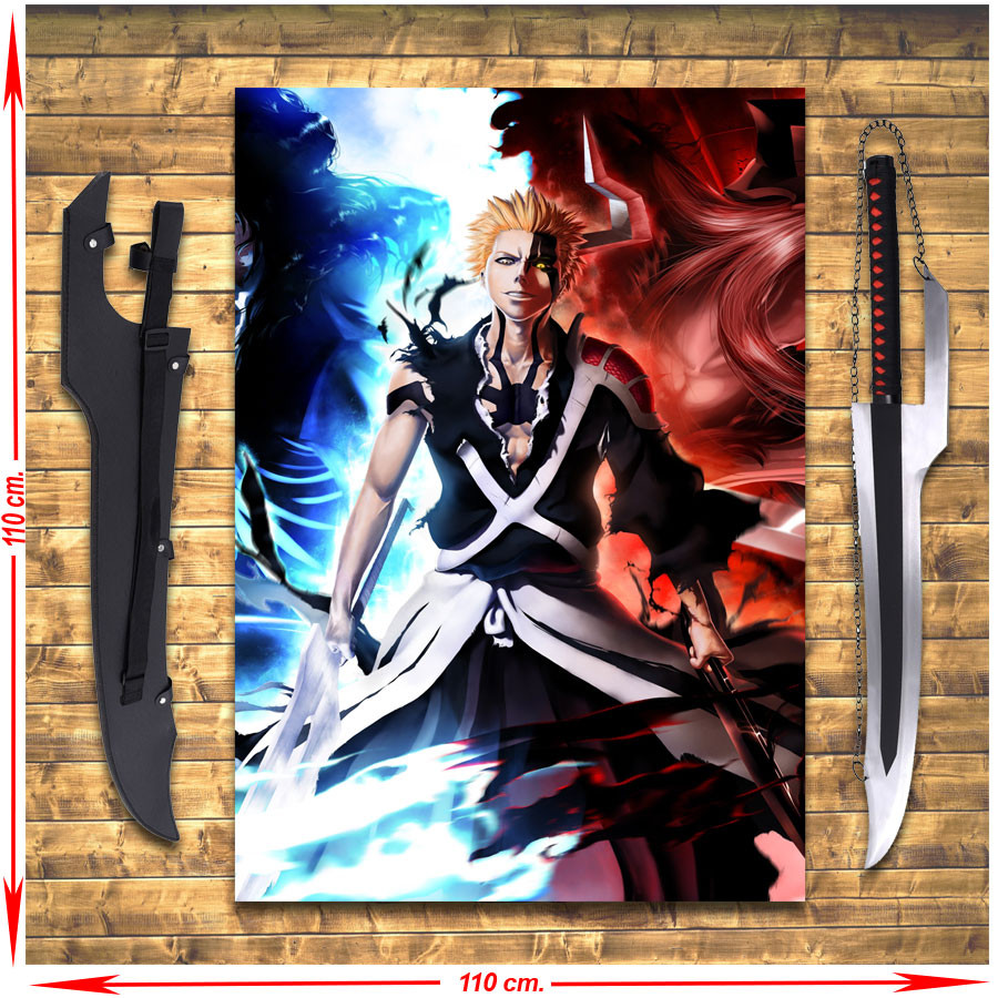 Ichigo Kurosaki's Zangetsu Sword Pack + Banner, Bleach