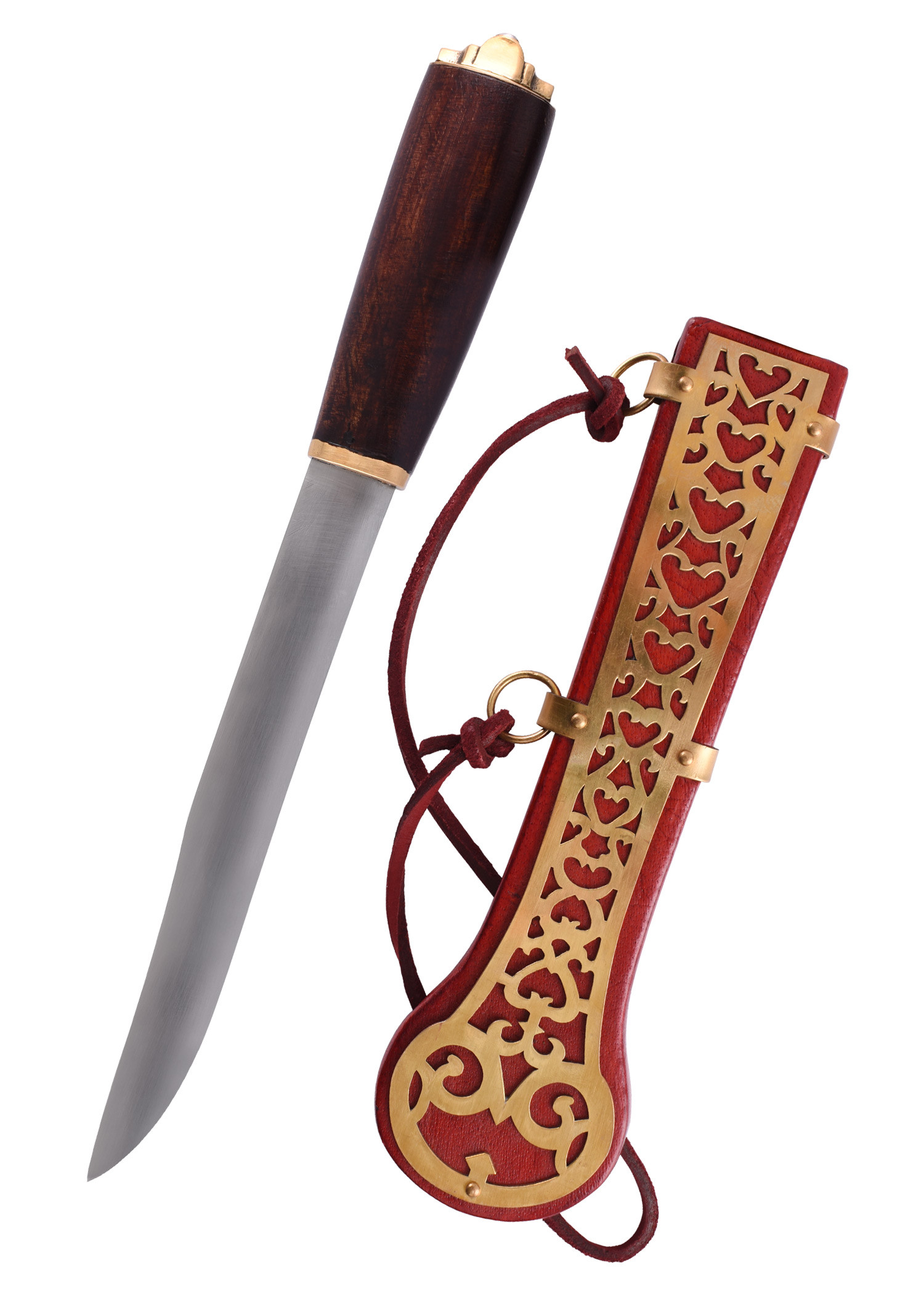 Roman dagger with Dura-Europos scabbard (31.5 cm.)