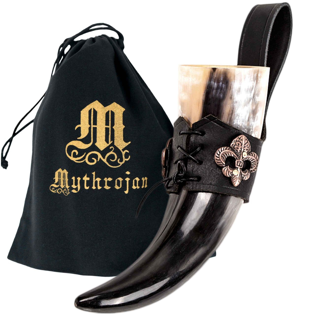 Medieval Knight of the Kingdom Horn with baldric (250 ml.)