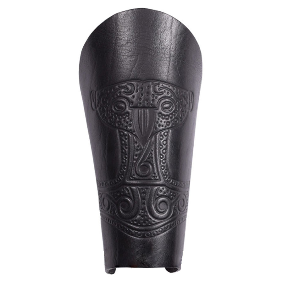 Thor's Hammer Leather Viking Bracelet