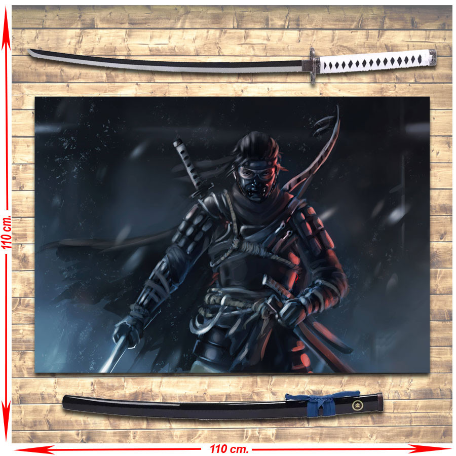 Banner Pack + Katana Jin Sakai From Ghost Of Tsushima