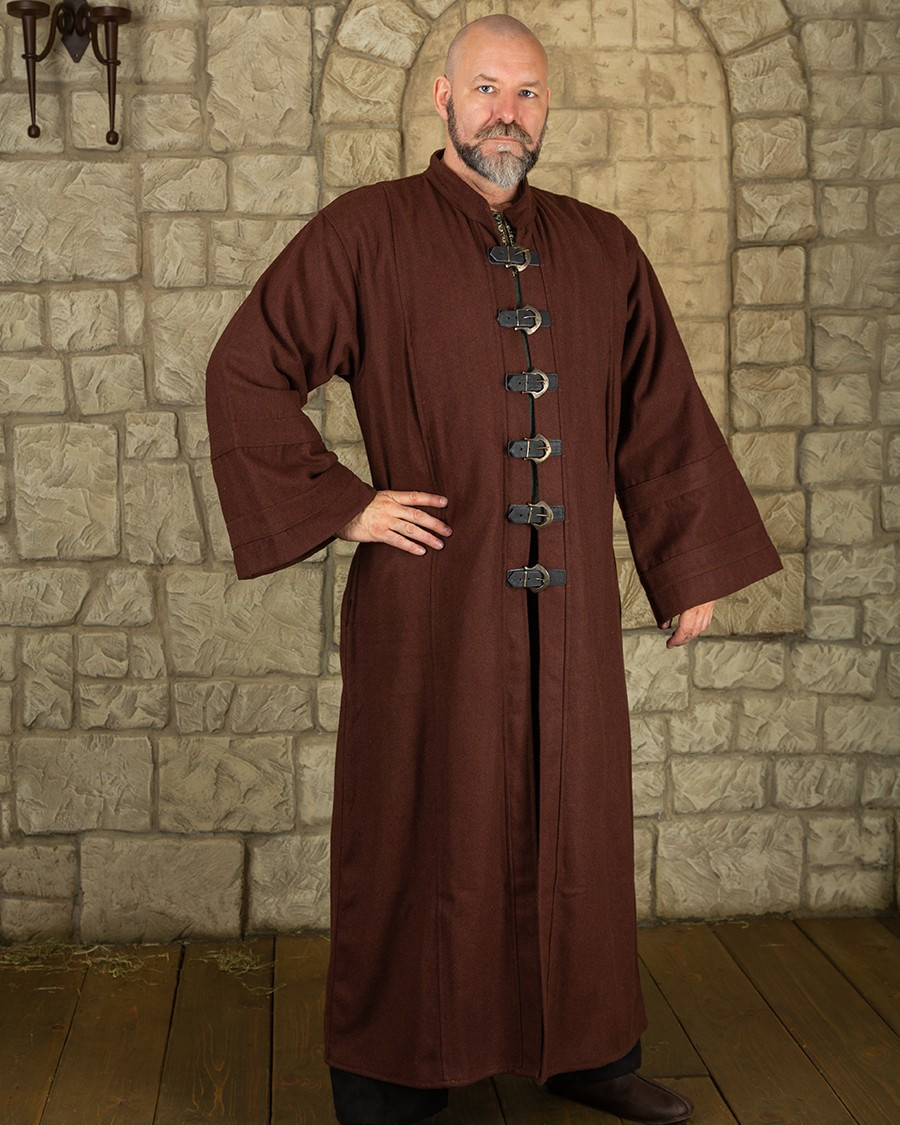 Oberon robe for wizards and clerics - brown