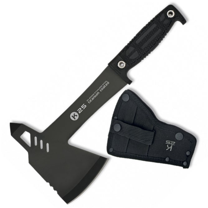 K25 adventure ax with nylon sheath