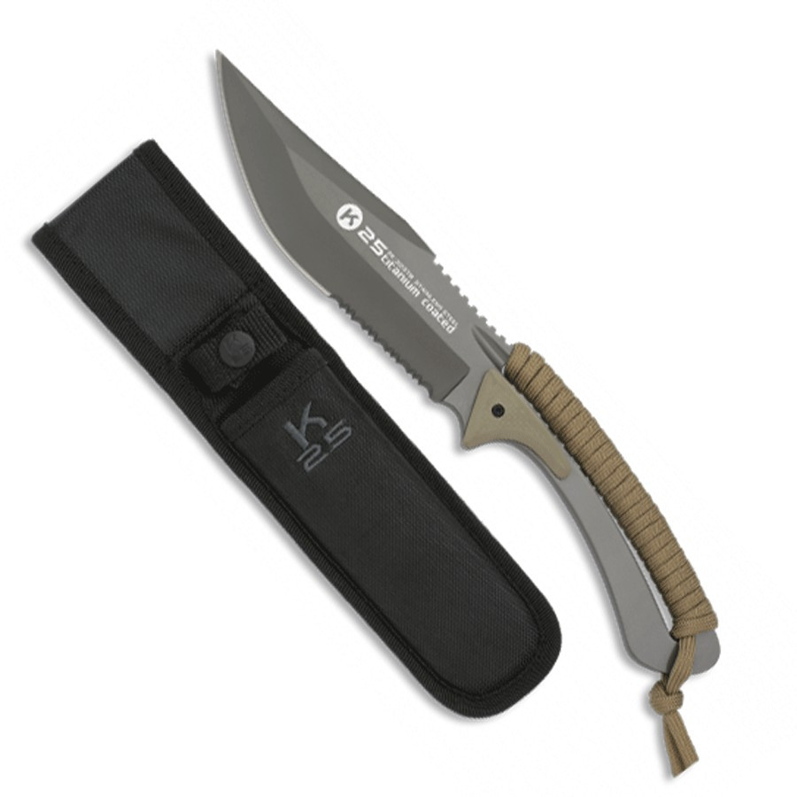 K25 knife strung coyote