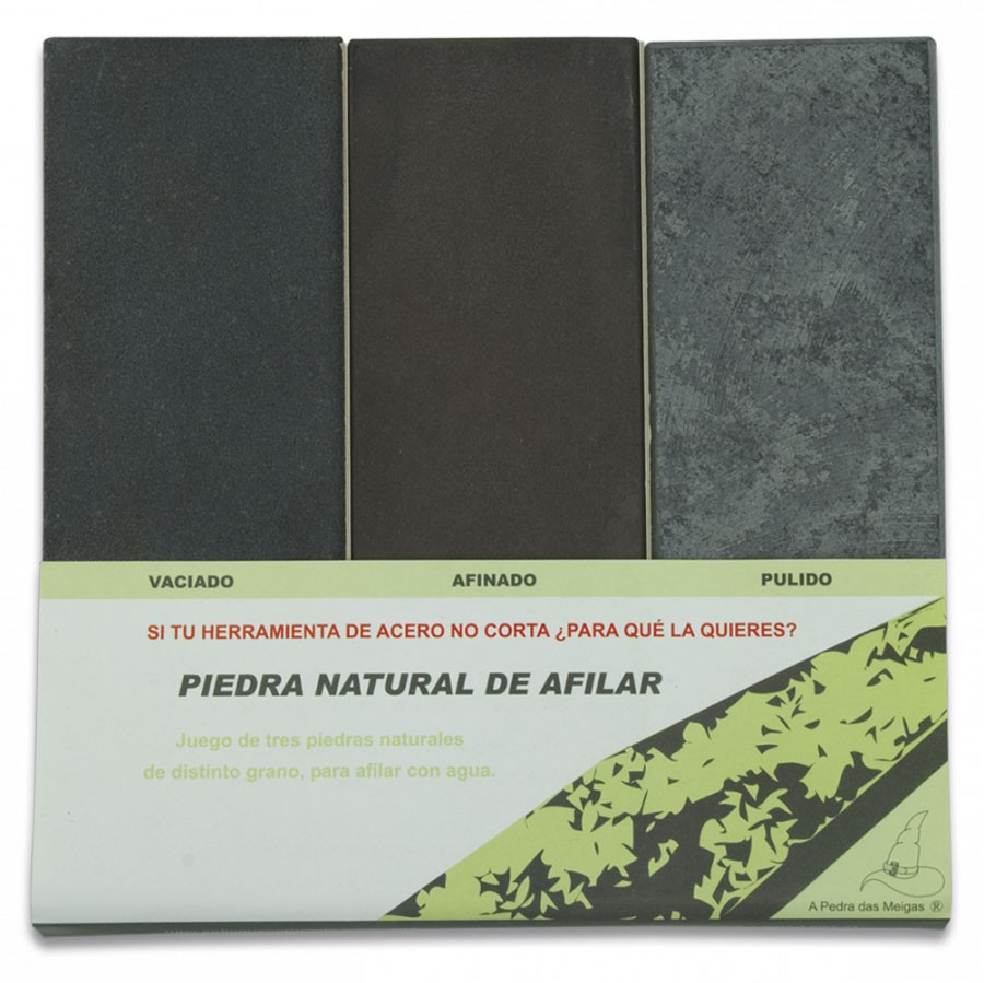 Set 3 Natural Stones for sharpening