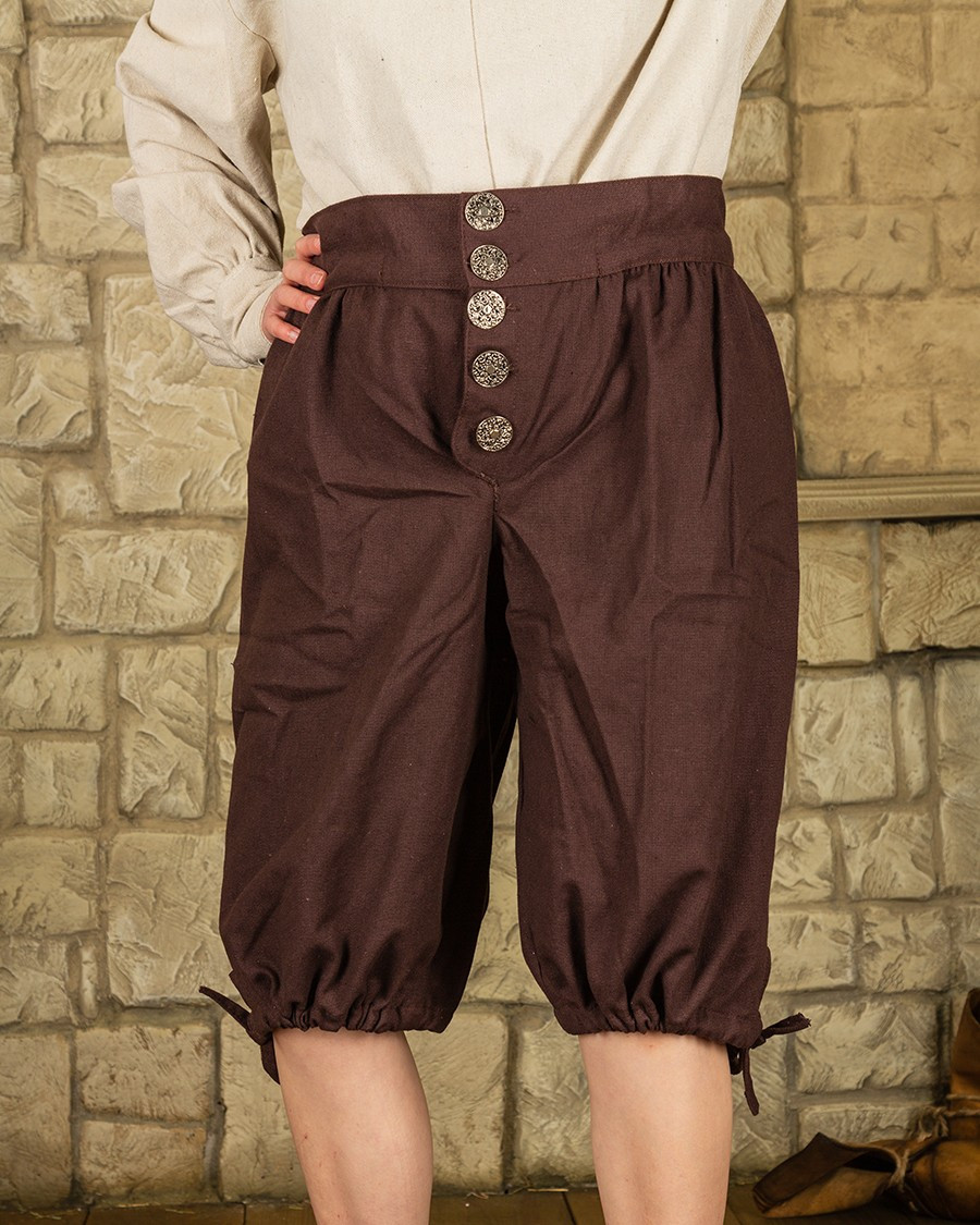 Tilly pirate cotton trousers, brown
