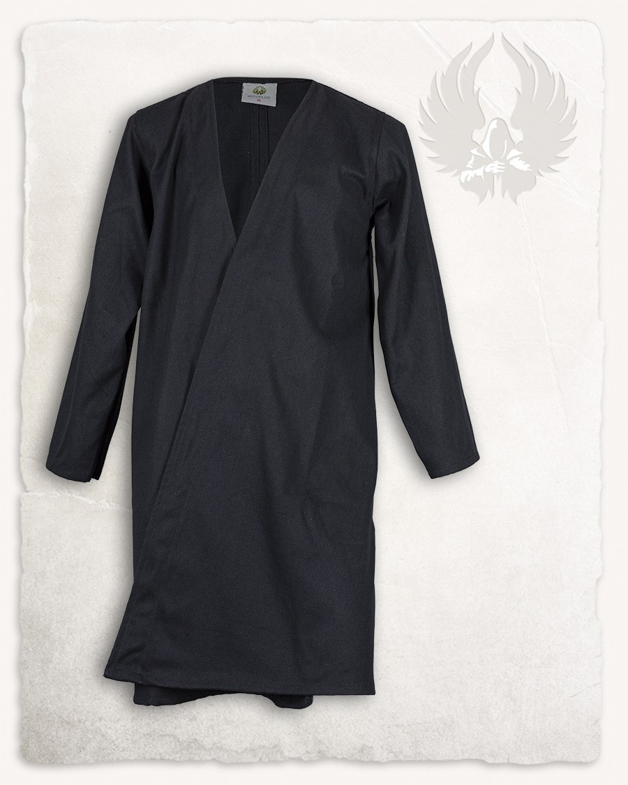 Medieval black cotton crossed tunic, Shapur model