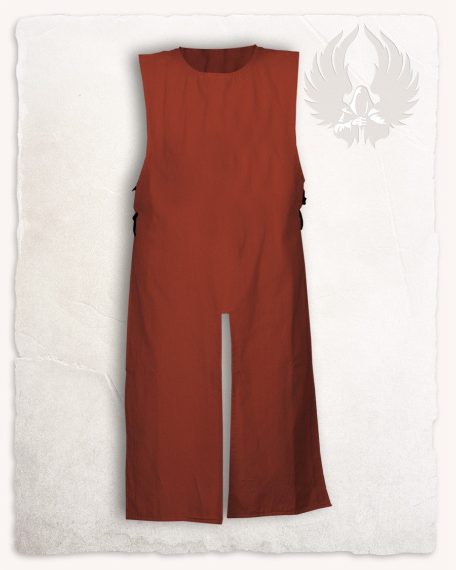 Medieval cotton tunic model Carl, red color