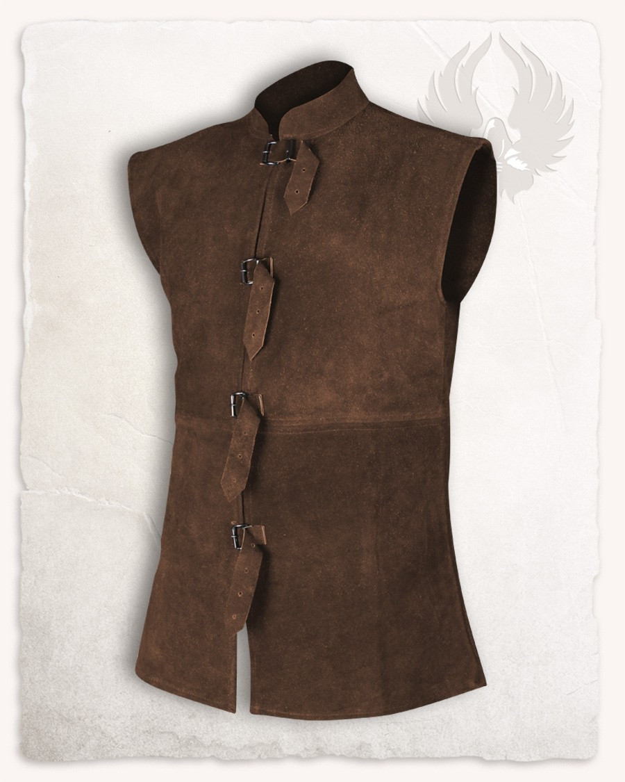 Brown suede vest Orthello model