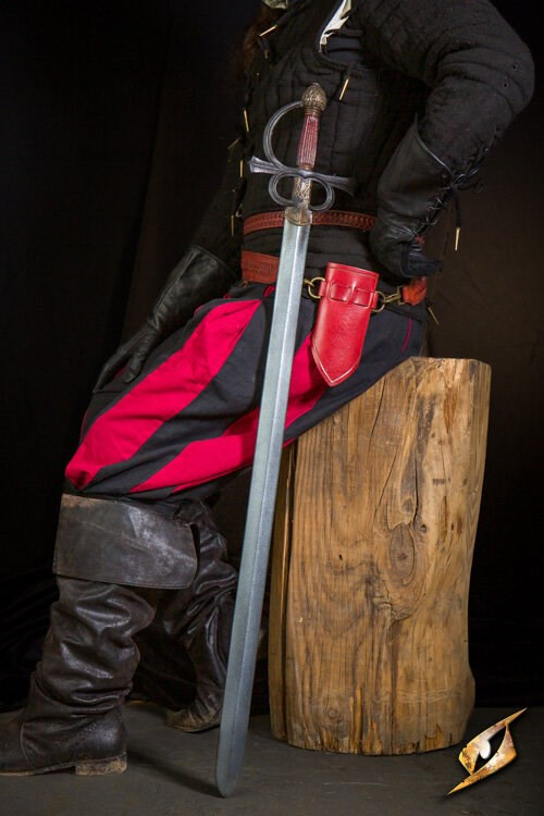 Rillet latex rapier sword red hilt (LARP)
