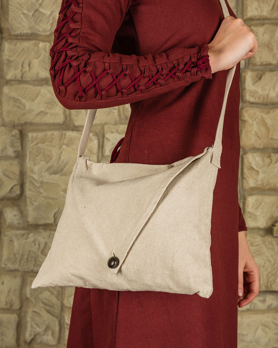 Medieval shoulder bag Helbig model, cream color